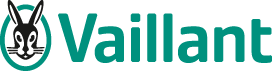 Vaillant logo featuring a rabbit head in a green circle, and the company name in green letters.