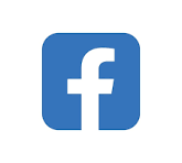 Facebook logo: white