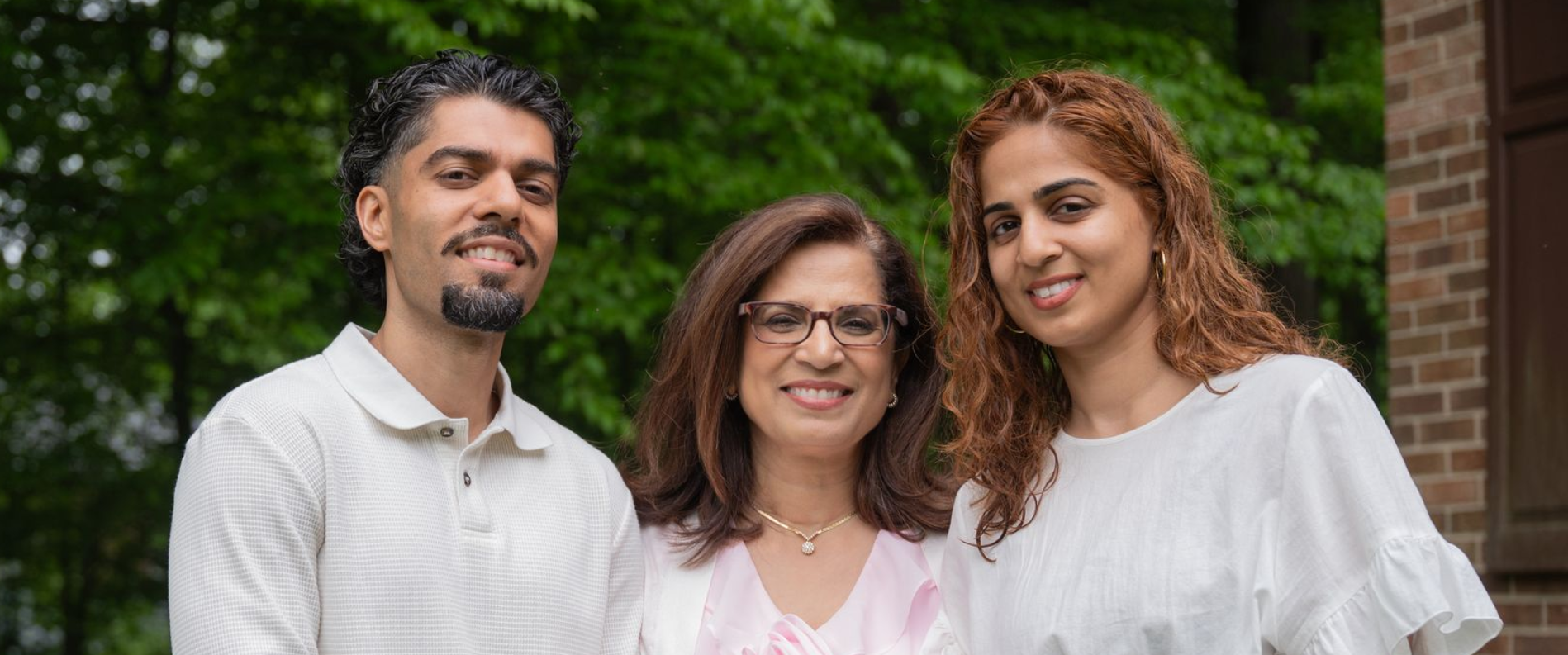 Tazeen Ahmad with her children