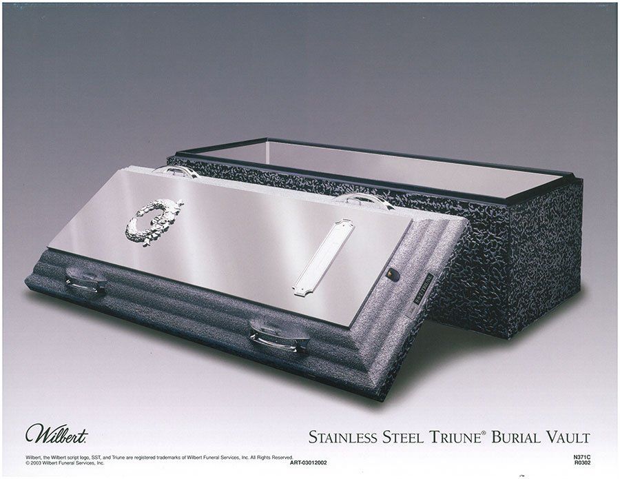 Stainless Steel Triune Burial Vault