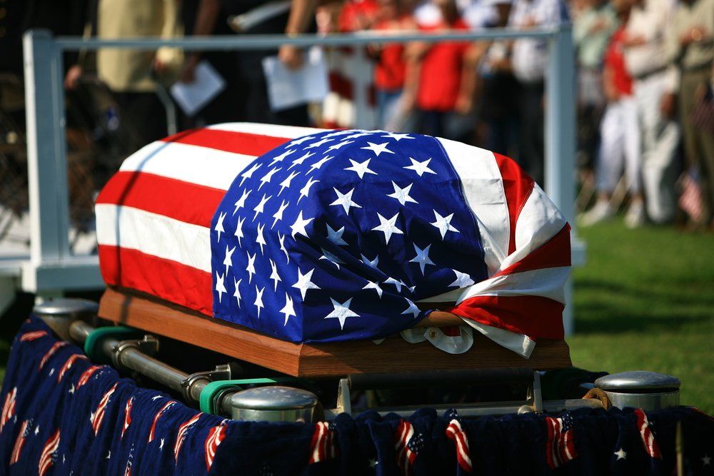 veteran funeral benefits flag