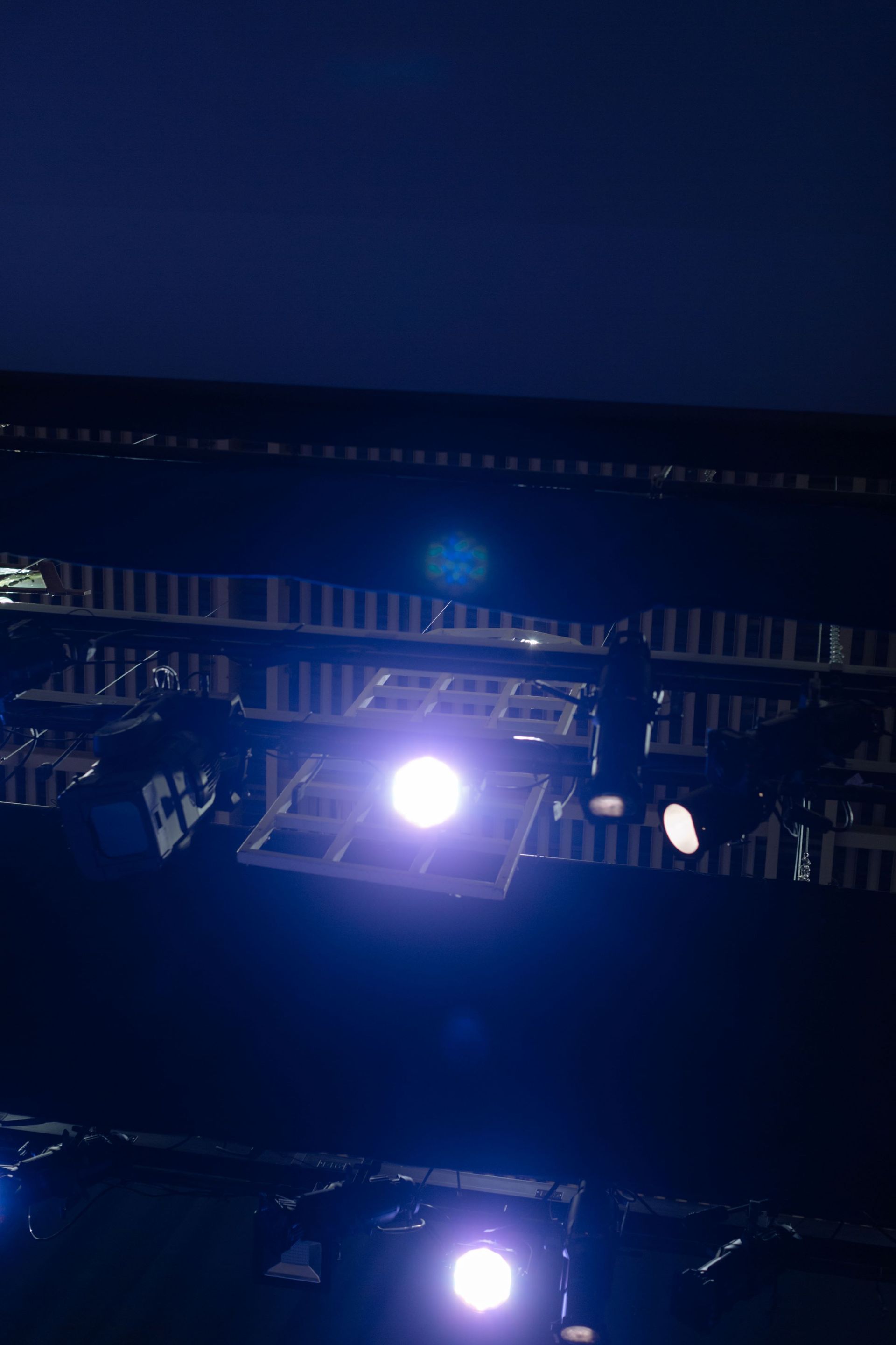 dark image with stage lights