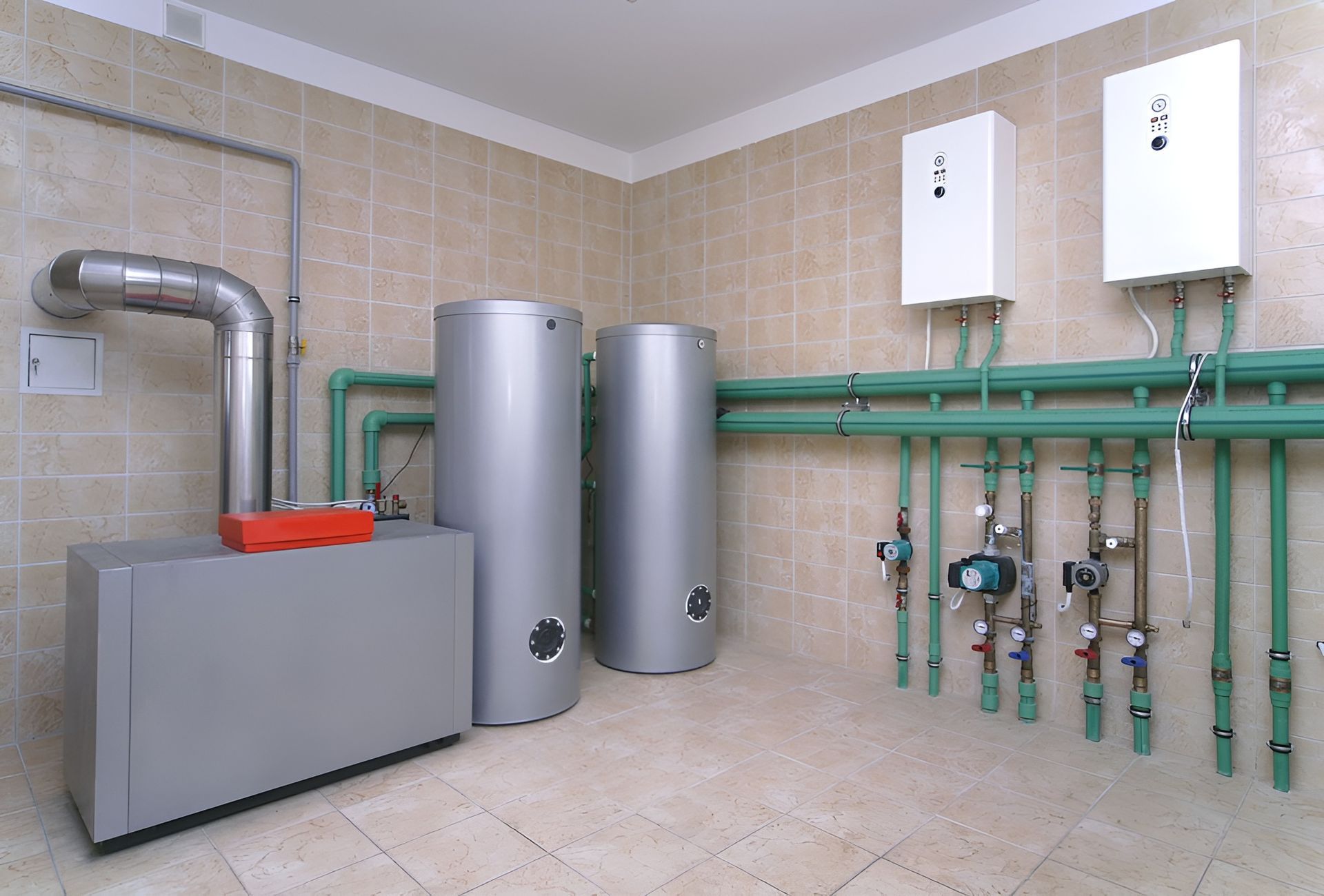 Utility Room With Boilers, Water Tanks — New Gen Plumbing and Gas in Banora Point, NSW