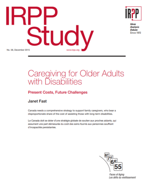 An irpp study on caring for older adults with disabilities