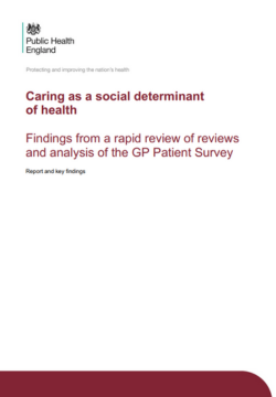 Caring as a social determinant of health findings from a rapid review of reviews and analysis of the gp patient survey