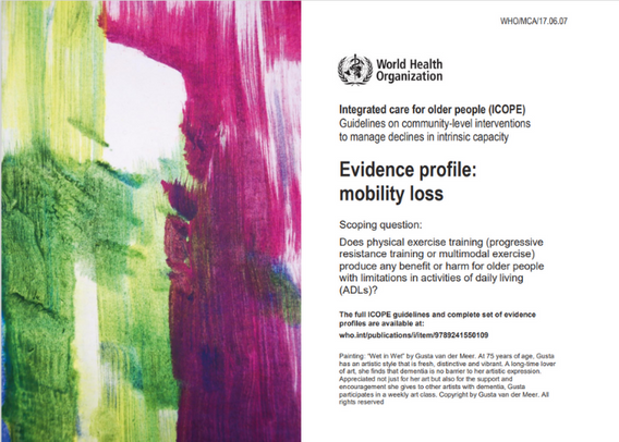 An evidence profile for mobility loss from the world health organization