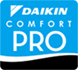 Daikin Comfort Pro logo in blue and white