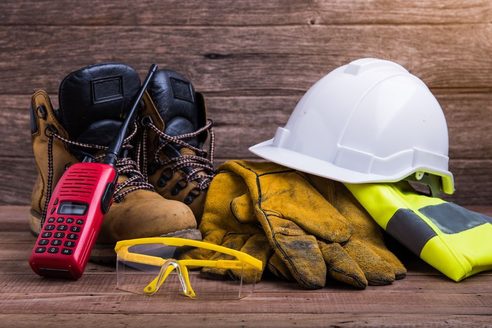 Industrial PPE gear in need of decontamination
