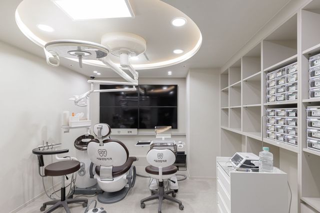 Treatment room with digital equipment