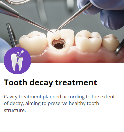 Tooth decay treatment planned to preserve tooth structure