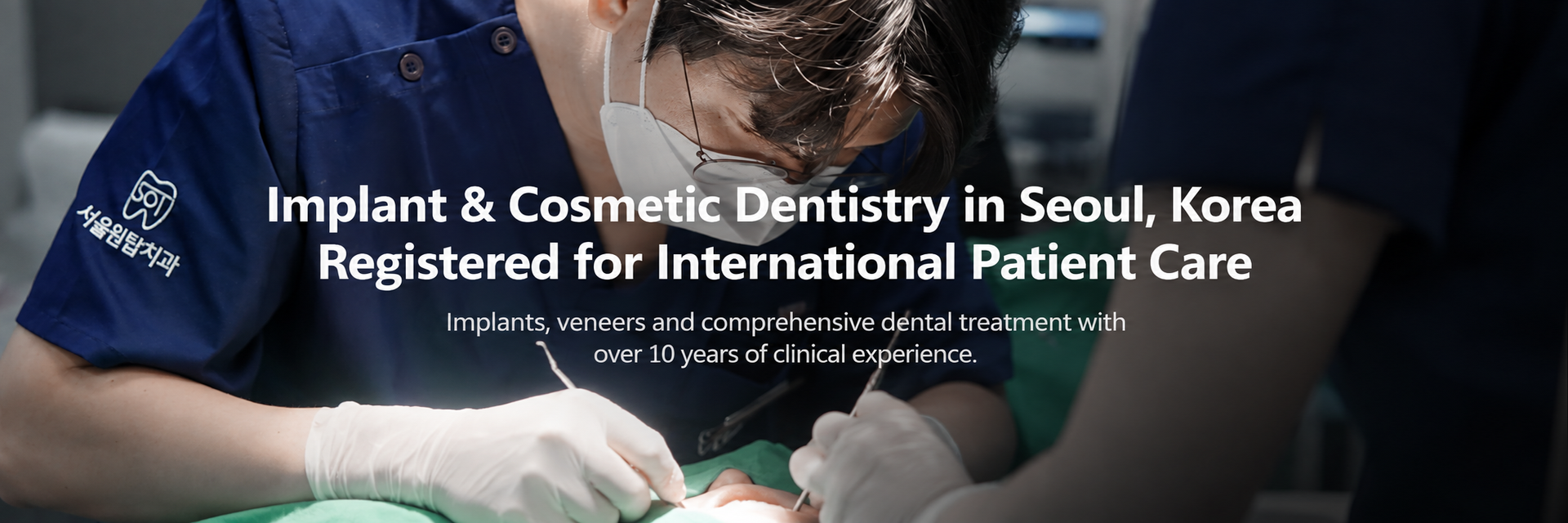 Implant and cosmetic dentistry in Seoul, registered for international patient care