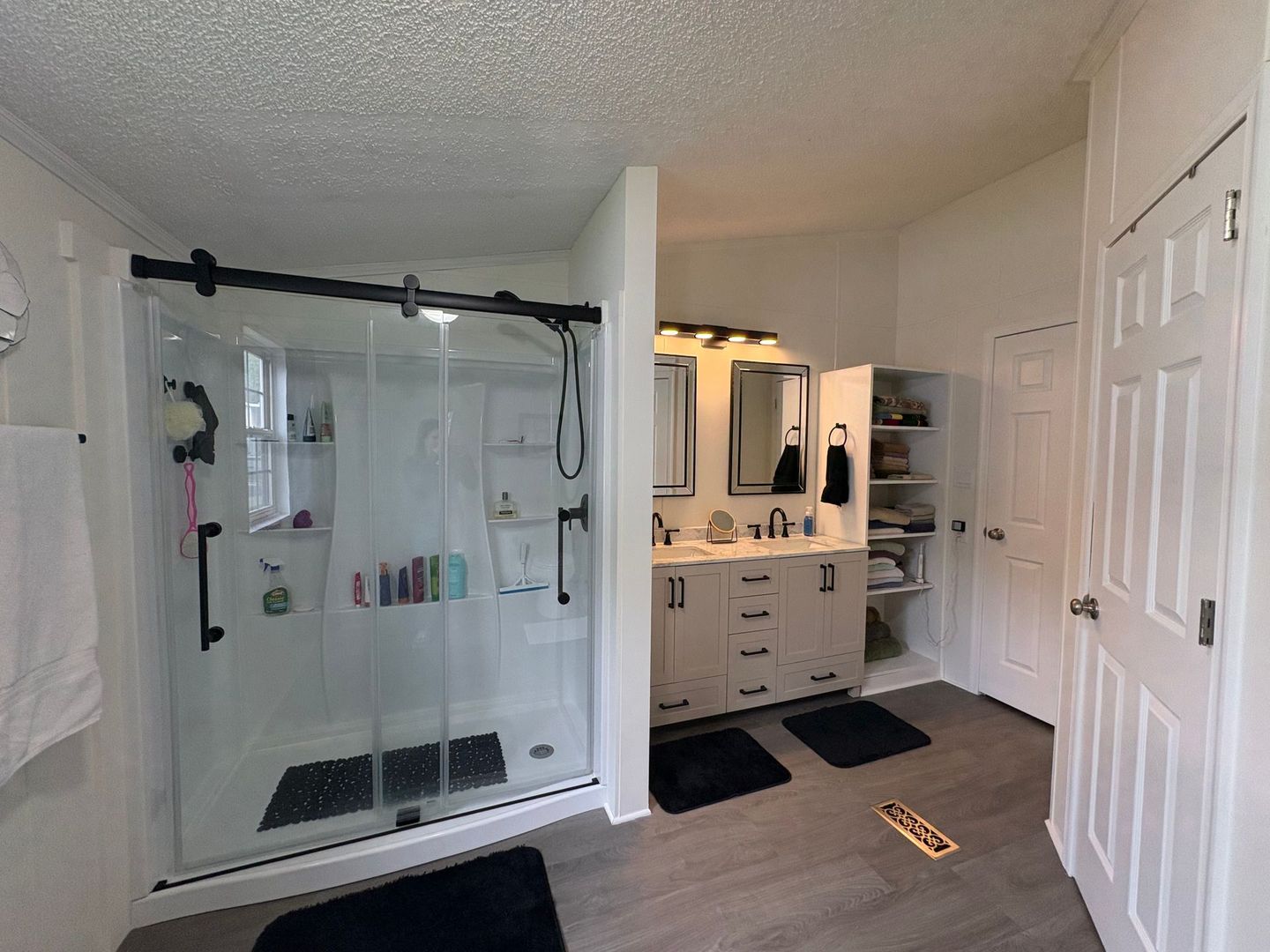 Completed bathroom remodel