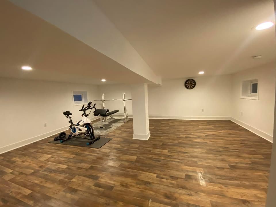 Completed basement renovation 