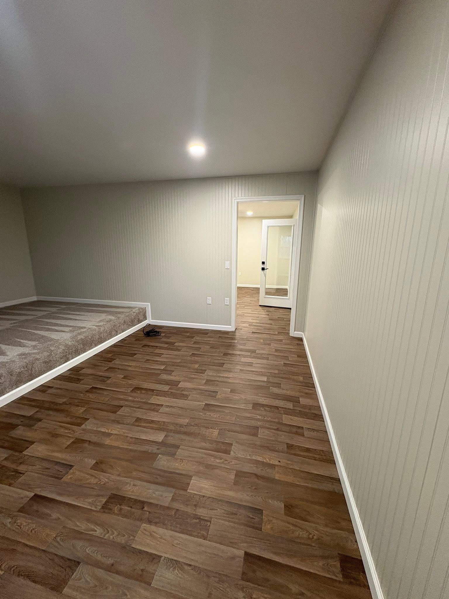 Completed basement remodel