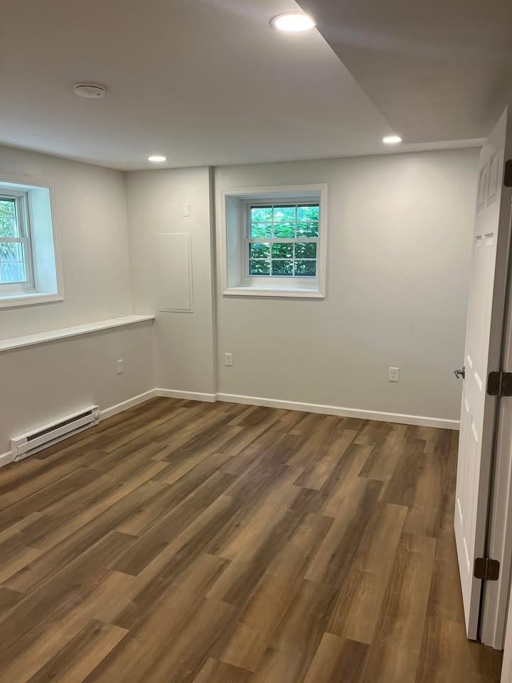 Completed basement renovation
