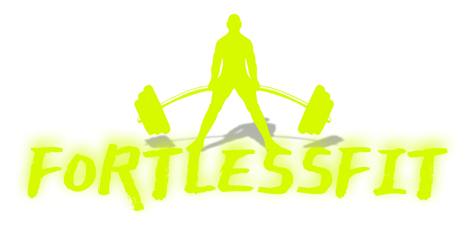 A yellow logo for a gym called fortressfit