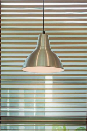 Hanging Lamp And Blinds — Floor and Windows in Dubbo, NSW