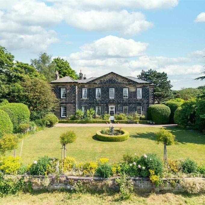 Flawlessly presented period country house – deep stone façade and sash windows restored to enduring elegance