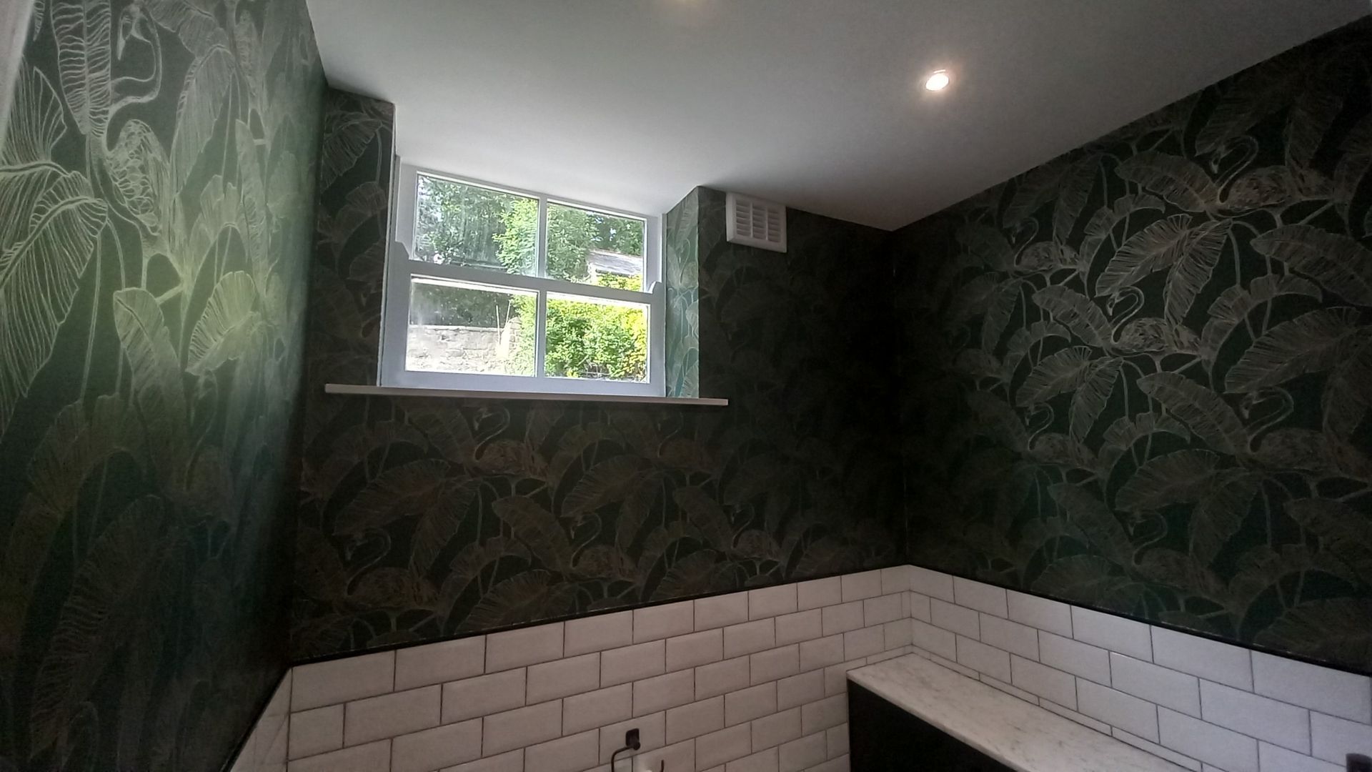 interior painting and decorating - living spaces - wallpaper - feature wall