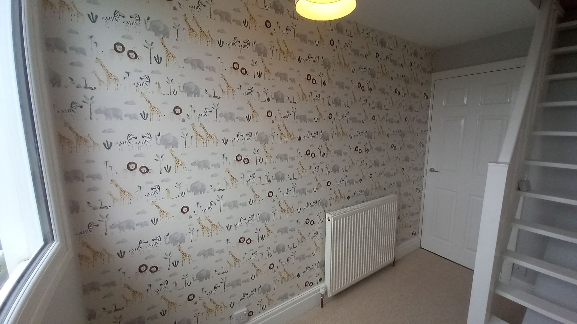 interior painting and decorating - living spaces - lounge - wallpaper - feature wall