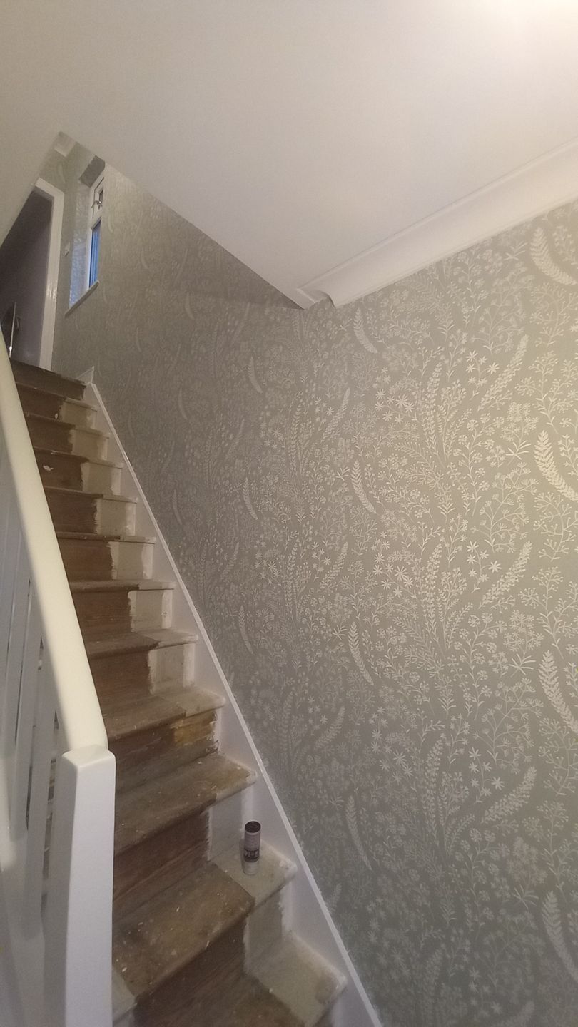 interior painting and decorating - living spaces - wallpaper - feature wall