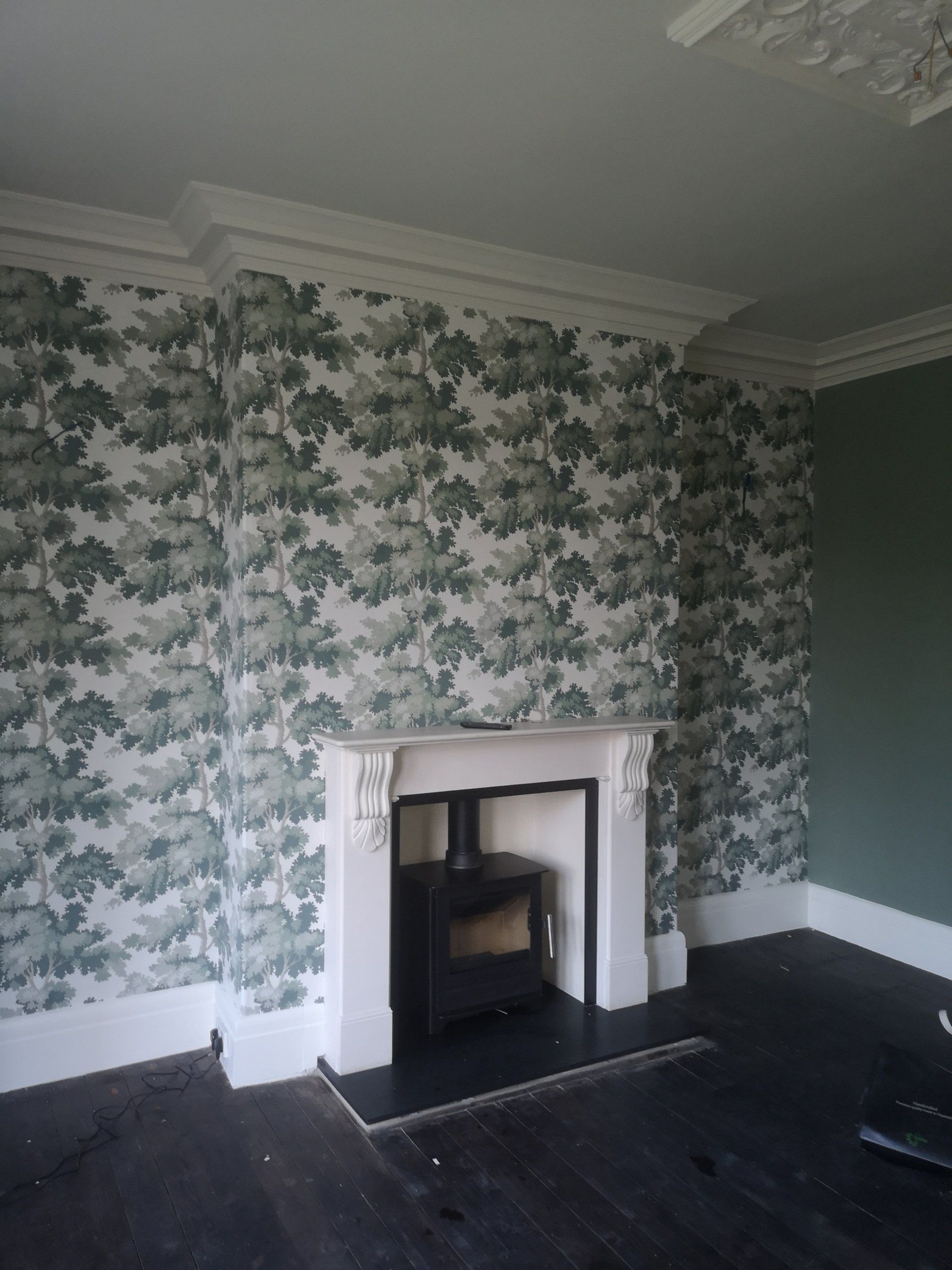 decorative finishes - interior design - painting and decorating - wallpaper- feature wall