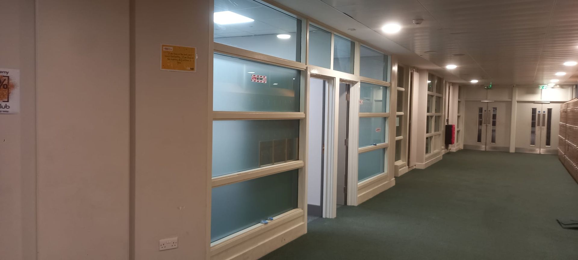 Out-of-term school corridor painting –refreshed with durable coatings for bright, modern learning spaces