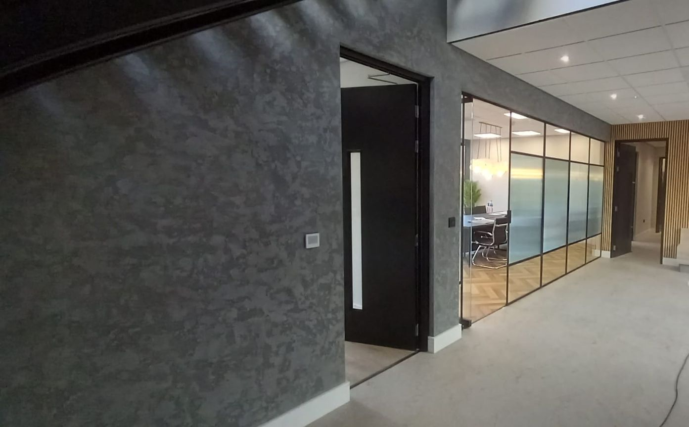 Commercial project refresh – walls and wood work finished with high-performance durable paint