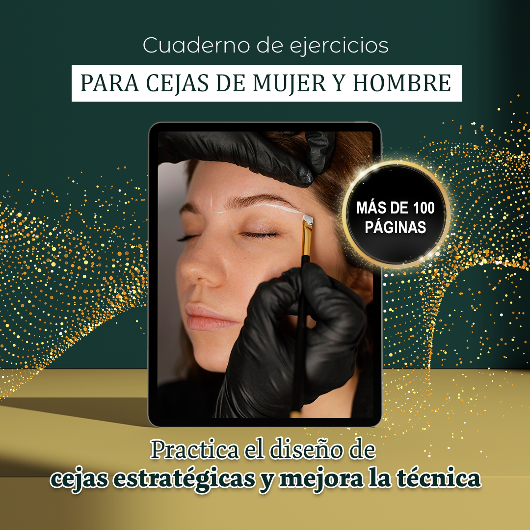 Cuaderno de ejercicios para cejas de mujer y hombre practice el diseño de cejas estrategicas y mejora la tecnica