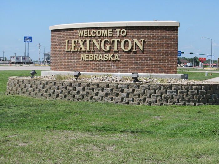 Weathercraft - Lexington, Nebraska's Trusted Roofing Contractor A brick sign that says welcome to lexington nebraska