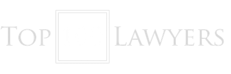 Top Lawyers logo in light gray with a square emblem in the center