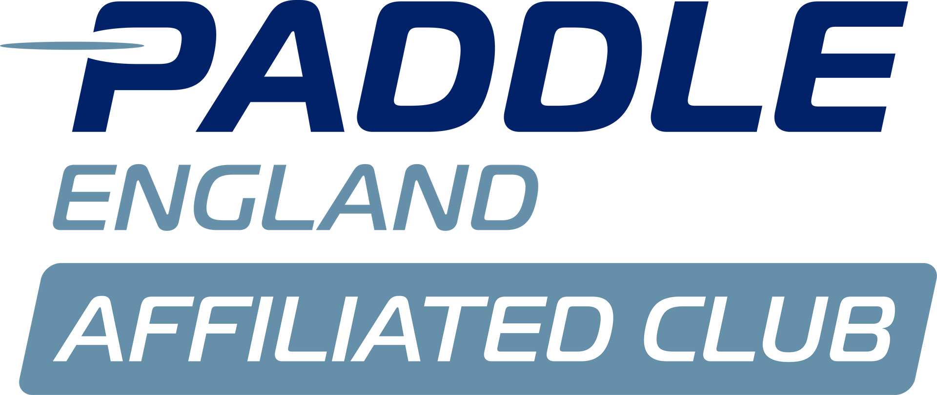 Logo for Paddle England, with 