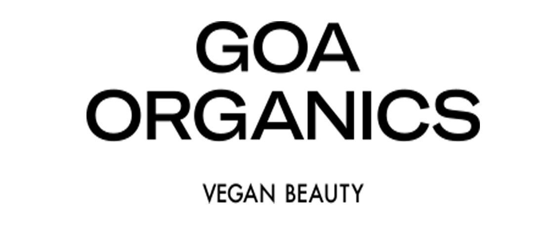 El logotipo de Goa Organics Vegan Beauty.