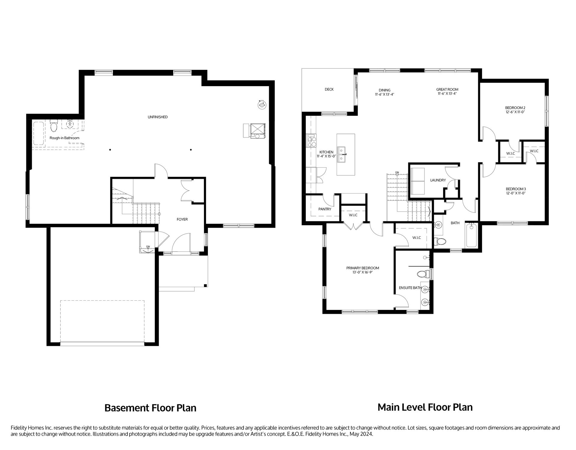 A black and white floor plan of the Odin model at Eastfields in Colborne