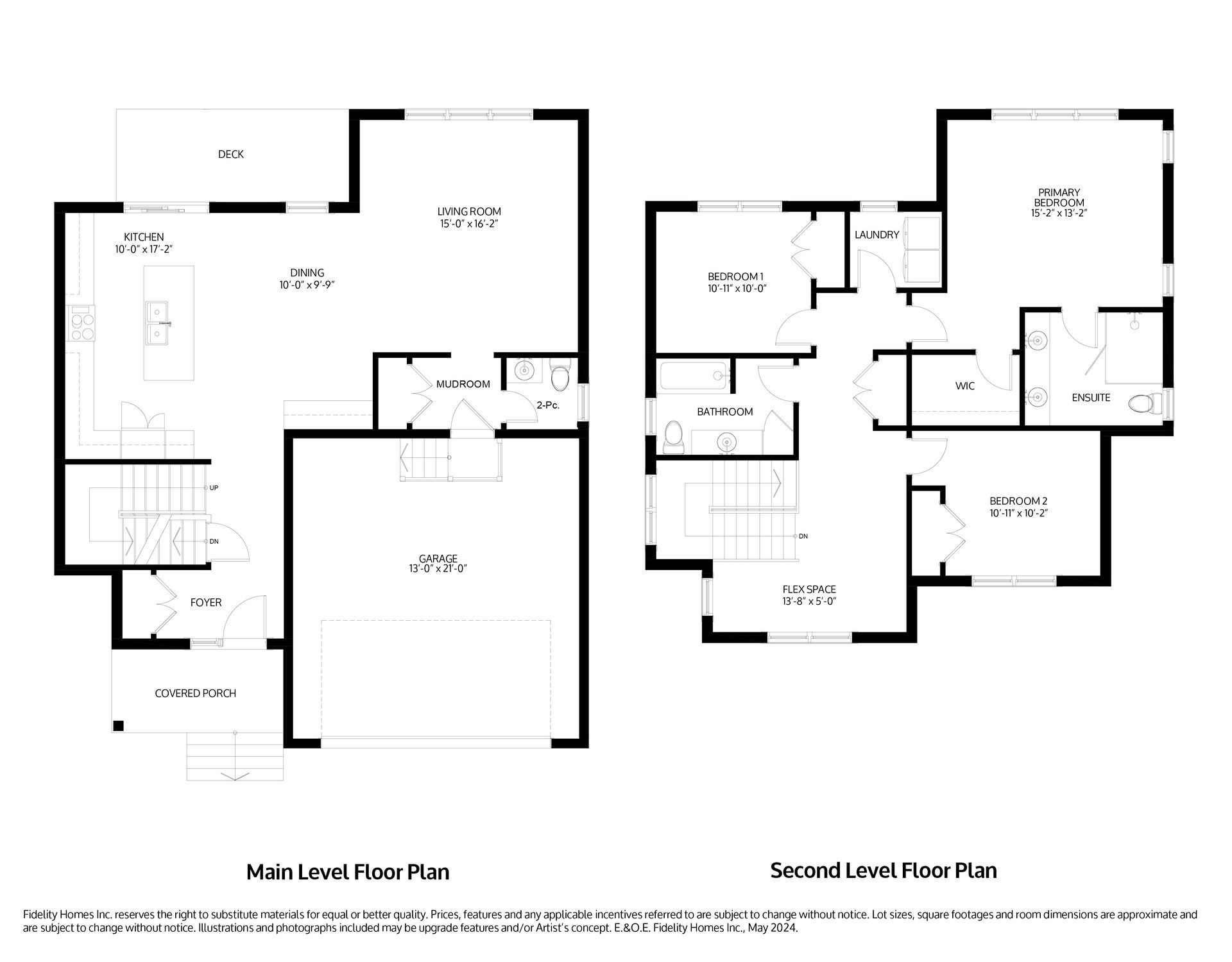 A black and white floor plan of the Jensen model at Eastfields in Colborne