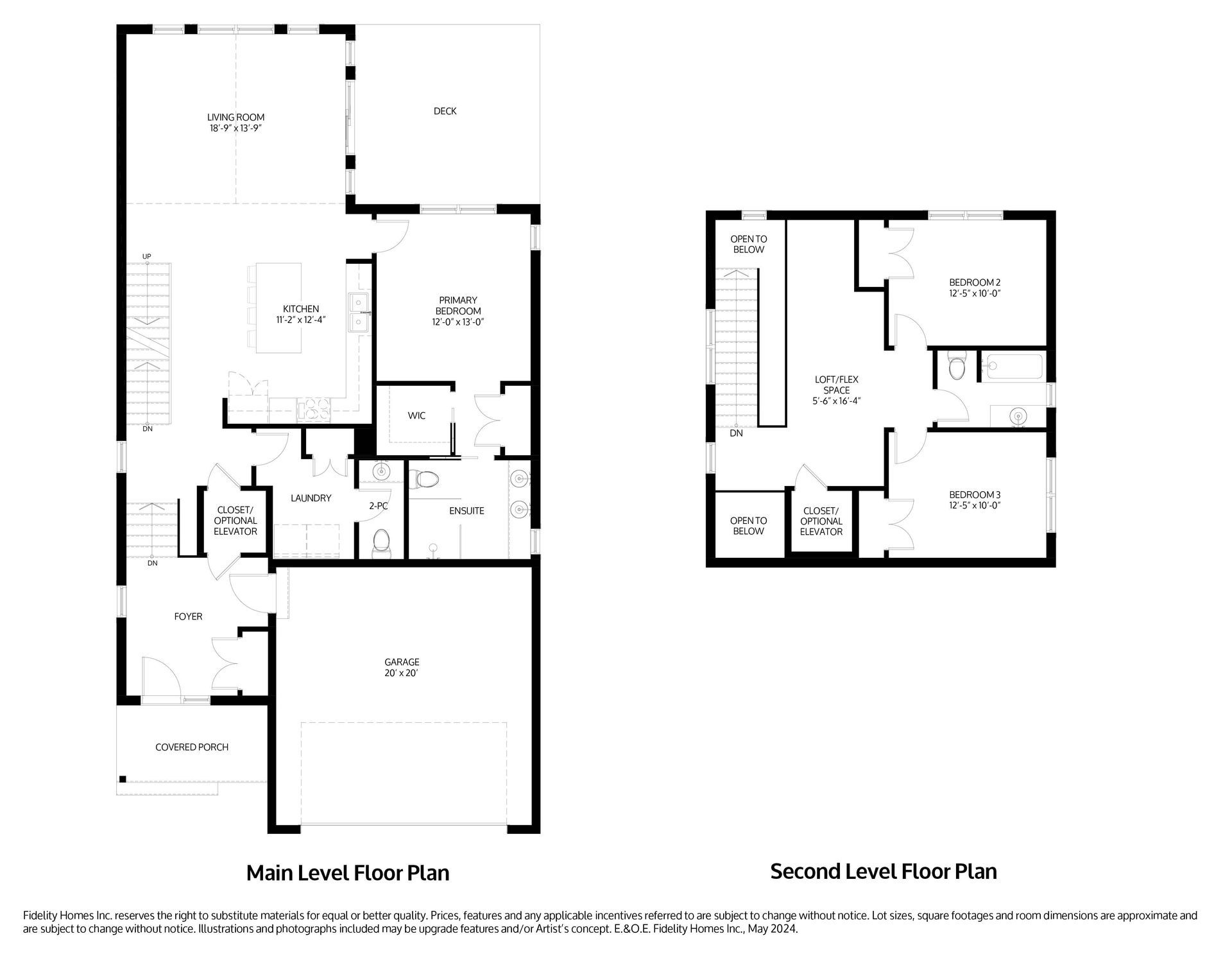 A black and white floor plan of the Brigitta model at Eastfields in Colborne