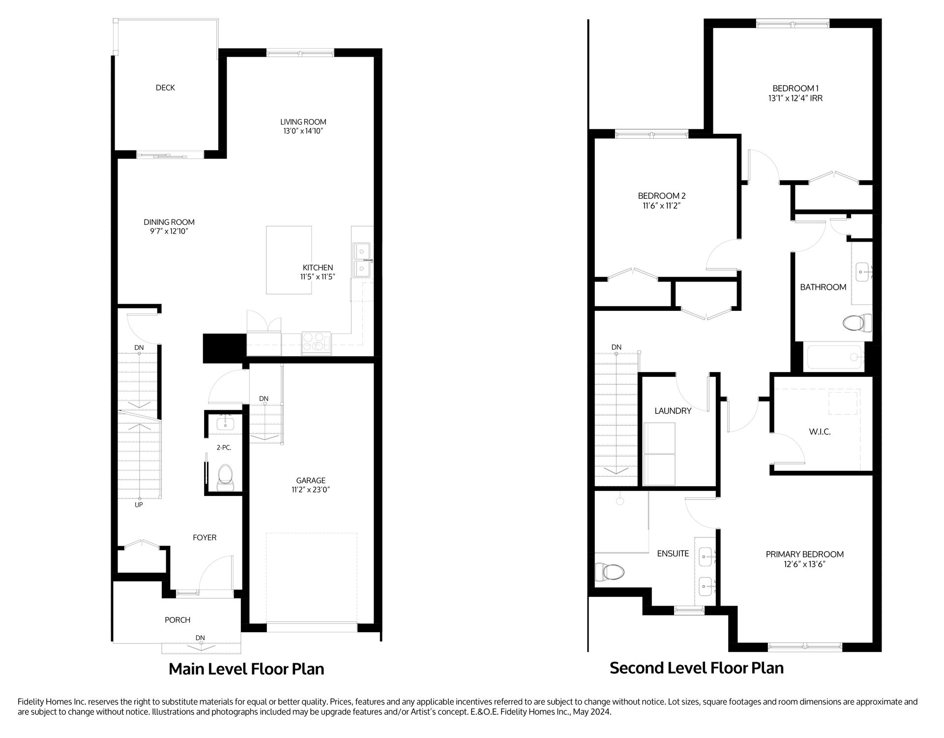 The FLORIAN - Townhome Model Blacklines