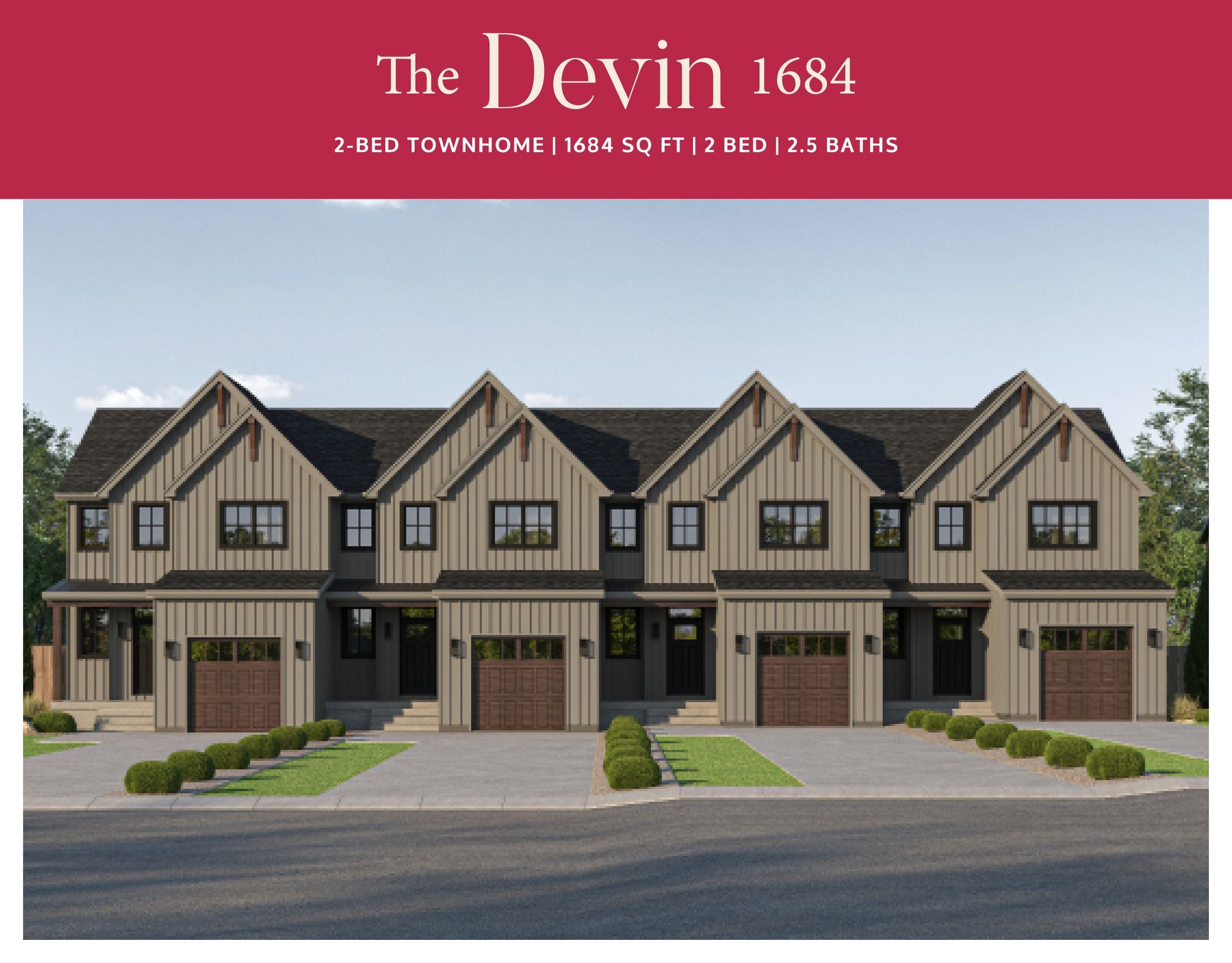 An artist 's impression of the Devin townhome in Colborne Ontario