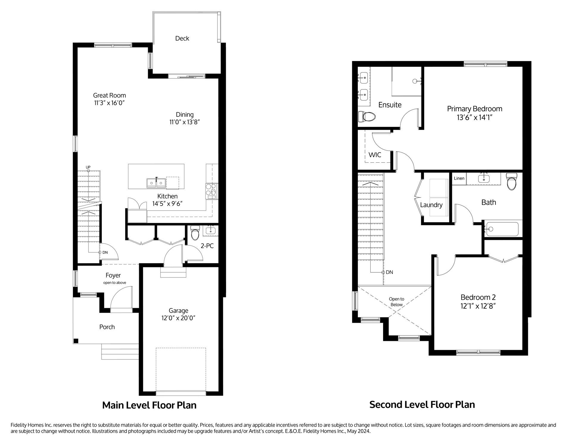 A black and white floor plan of the Devin model at Eastfields in Colborne