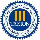 The logo for the registered builder tarion warranty corporation