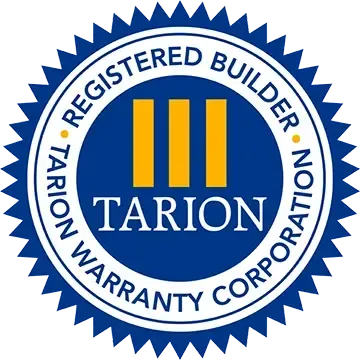The logo for the registered builder tarion warranty corporation