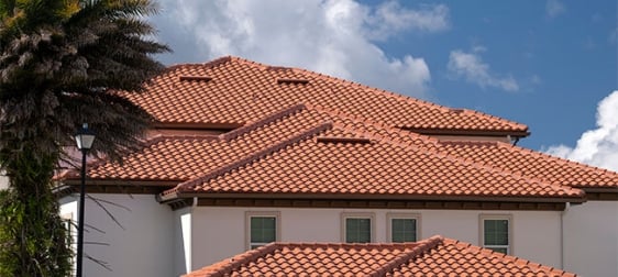 Close up photo of roof