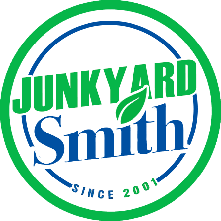 Junkyard Smith logo with green and blue circular text, &ldquo;Since 2001&rdquo; at the bottom