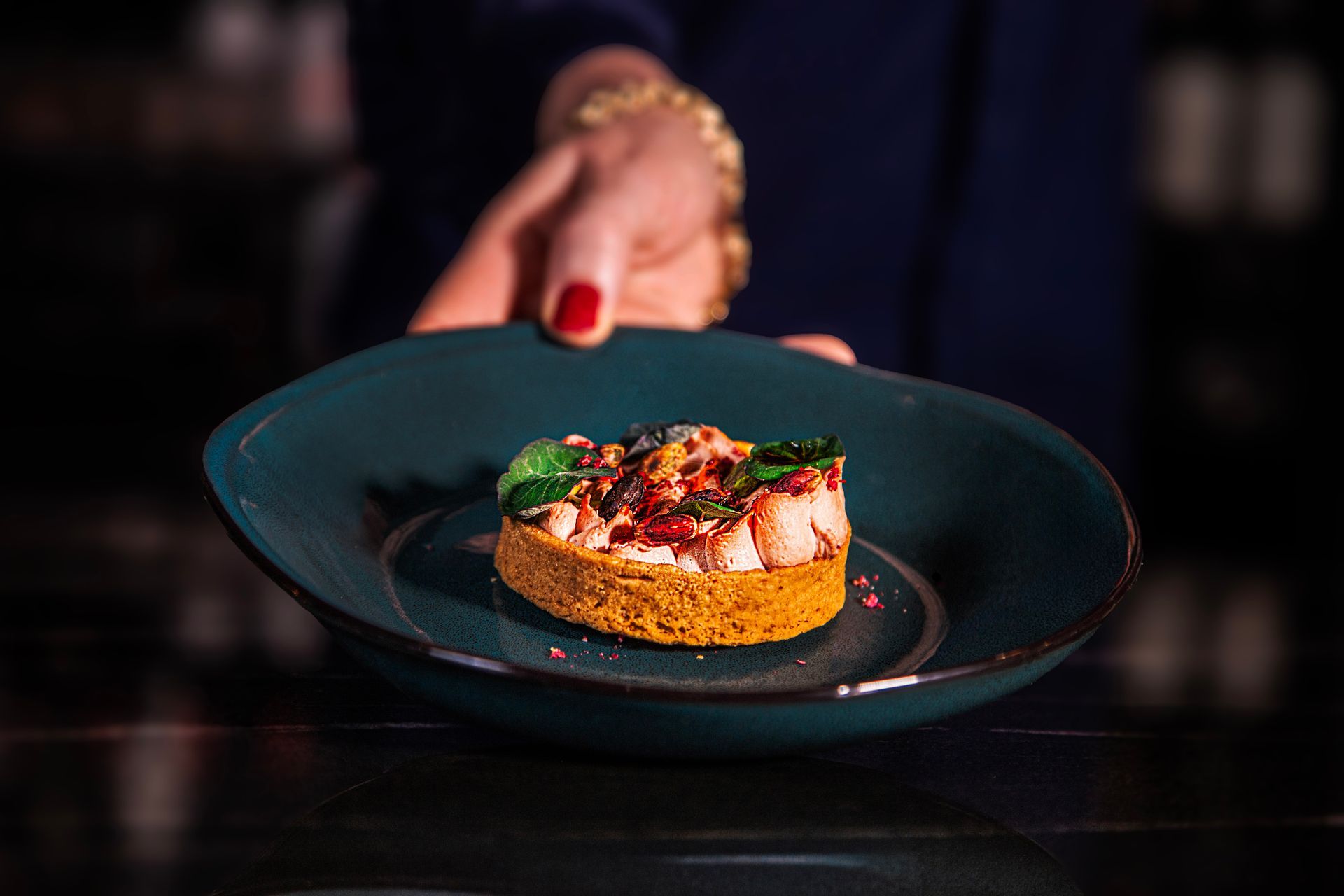 chicken liver mousse tart
