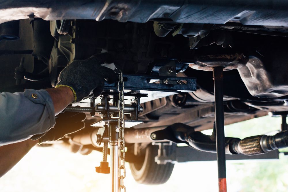 repairing a car