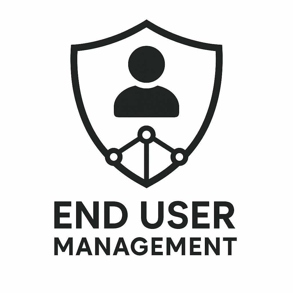 Shield with a person inside and connected dots,