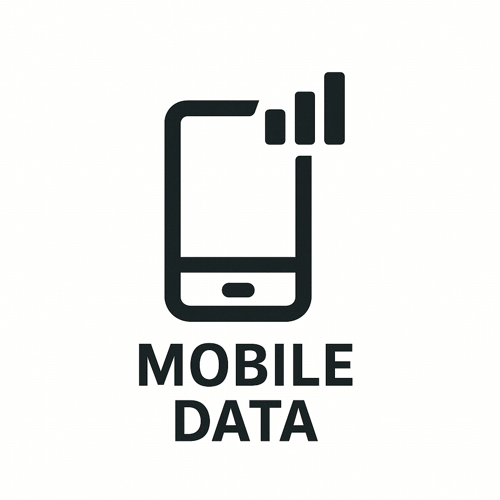 Mobile phone icon with signal bars, labeled 