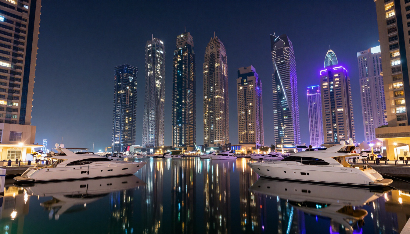 Dubai Marina at Night