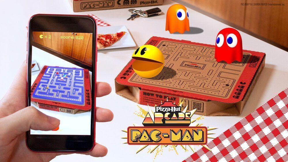 Pizza Hut's PAC-MAN Augmented Reality Box