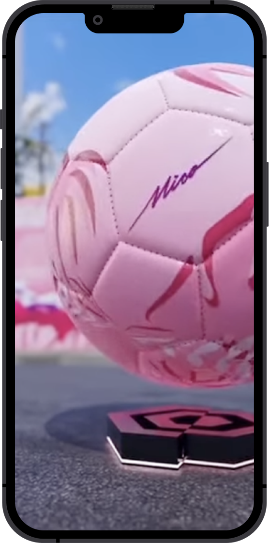 Inter Miami Augmented Reality Mural XBTO
